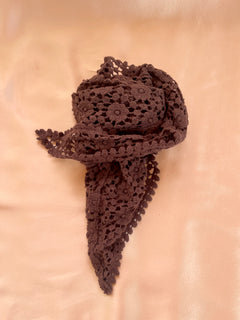 Rosette Head Scarf ⭐ Espresso
