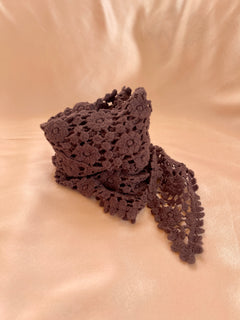 Rosette Head Scarf ⭐ Espresso