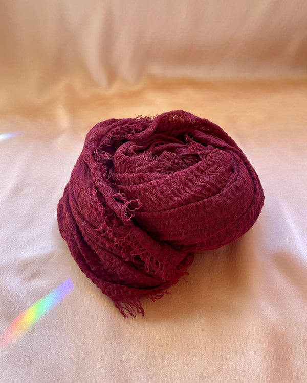 The Éloise Scarf in Bordeaux ⭐