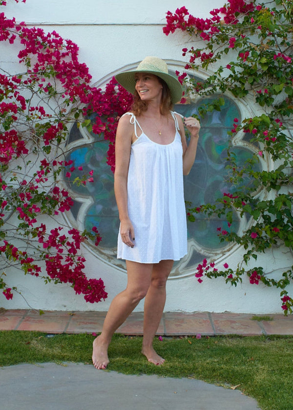 SOPHIA in White Swiss Dot