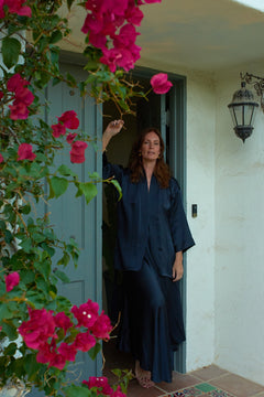Bianca Kimono Top in Teal Tide
