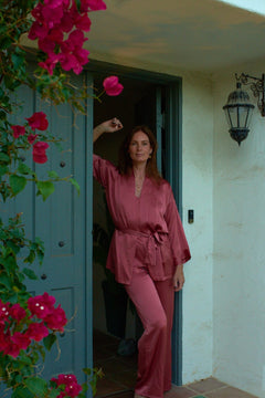Bianca Kimono Top in Terra Copper