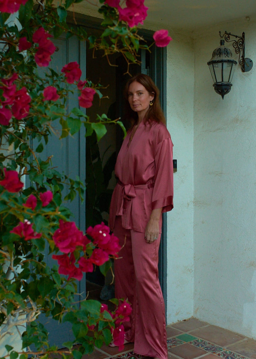 Bianca Kimono Top in Terra Copper