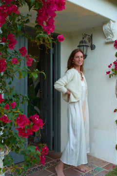 Anisa Alpaca Cardigan in Ivory
