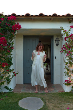 Anisa Alpaca Cardigan in Ivory