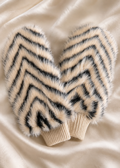 The Sylvie Faux Fur Mittens