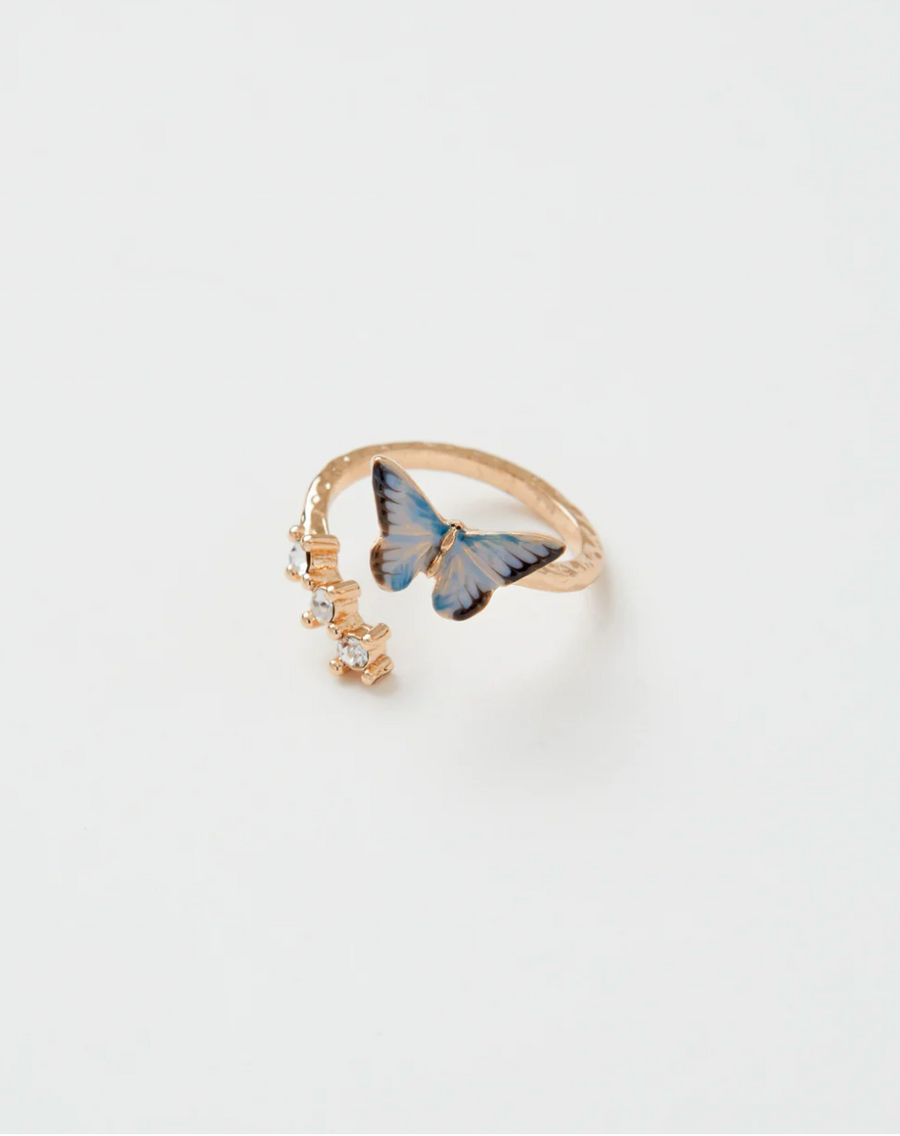 Enamel Butterfly Ring