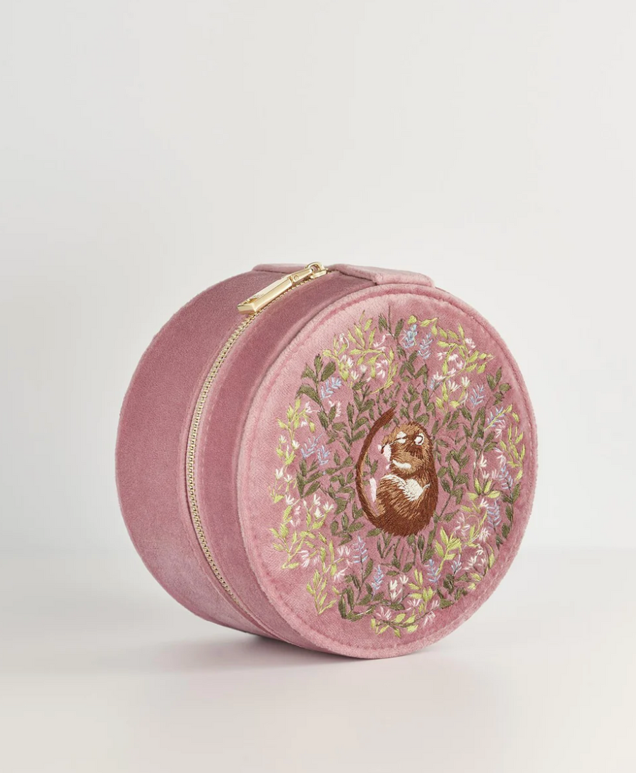 Pink Dormouse Jewelry Box