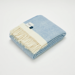 Dusk Blue Wool Blanket
