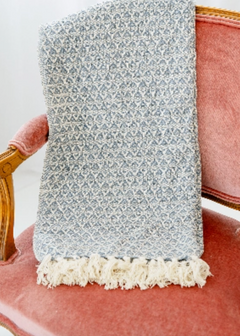 Sky Cotton Yarn Throw Blanket