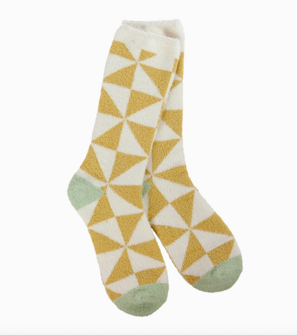 Cozy Cali Triangle Gold Socks