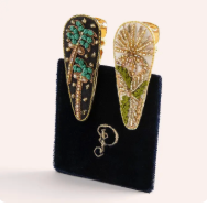 Set of 2 Luxe Botanical Hair Clips ✨