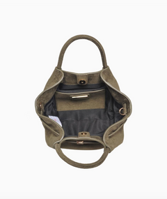 Selena Faux Suede in Olive