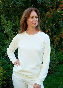 Isla Raglan Pullover in Ivory