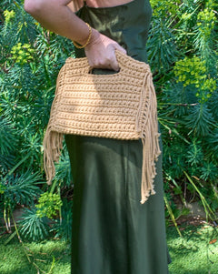 Crochet Cotton Fringe Handbag