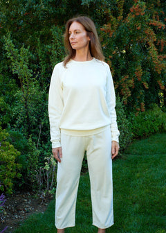 Isla Raglan Pullover in Ivory