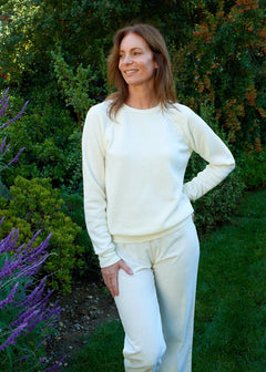 Isla Raglan Pullover in Ivory