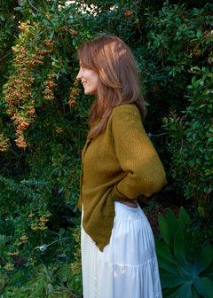 Anisa Alpaca Cardigan in Olive