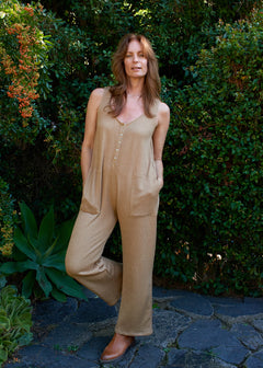 Joanna Jumpsuit in Golden Taupe