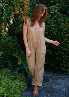 Joanna Jumpsuit in Golden Taupe