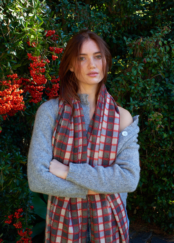 Plaid Blanket Scarf