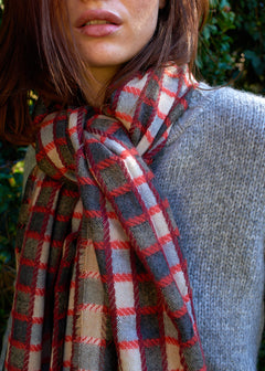 Plaid Blanket Scarf