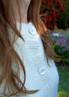 Anisa Alpaca Cardigan in Ivory