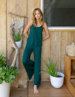 Cece Pant in Hunter Green