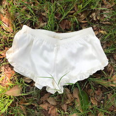 Frankie Shorts in Ivory Silk