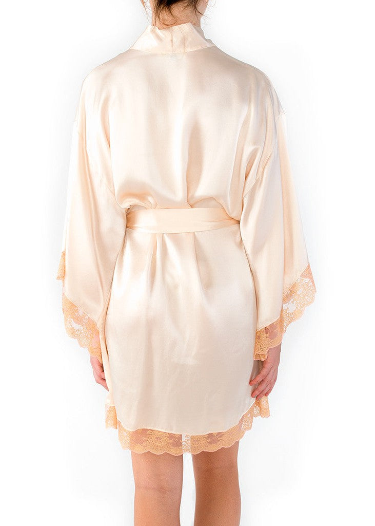 SCARLETT Robe in Blush Silk | Molly Pepper
