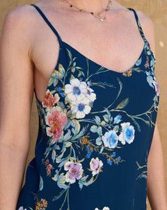 Rosie Tank in Navy French Floral