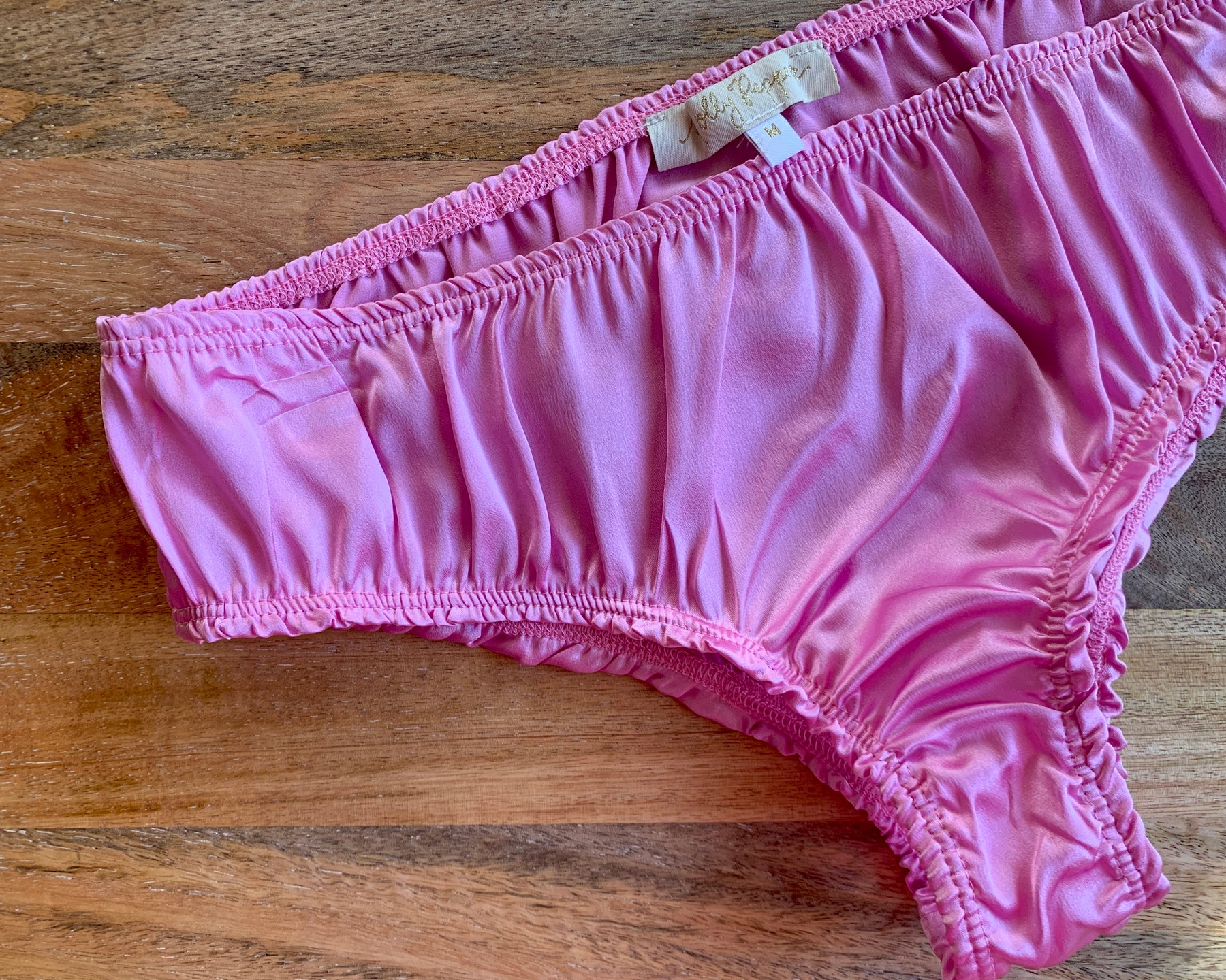 hot sale pink silk panties women's