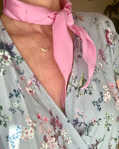 Rose Pink Silk Scarf