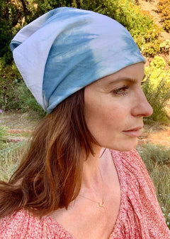 Organic Hand Dyed Indigo Bandana