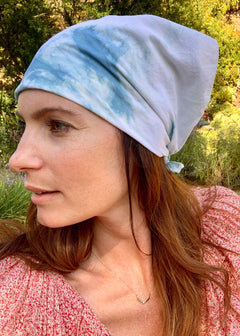 Organic Hand Dyed Indigo Bandana