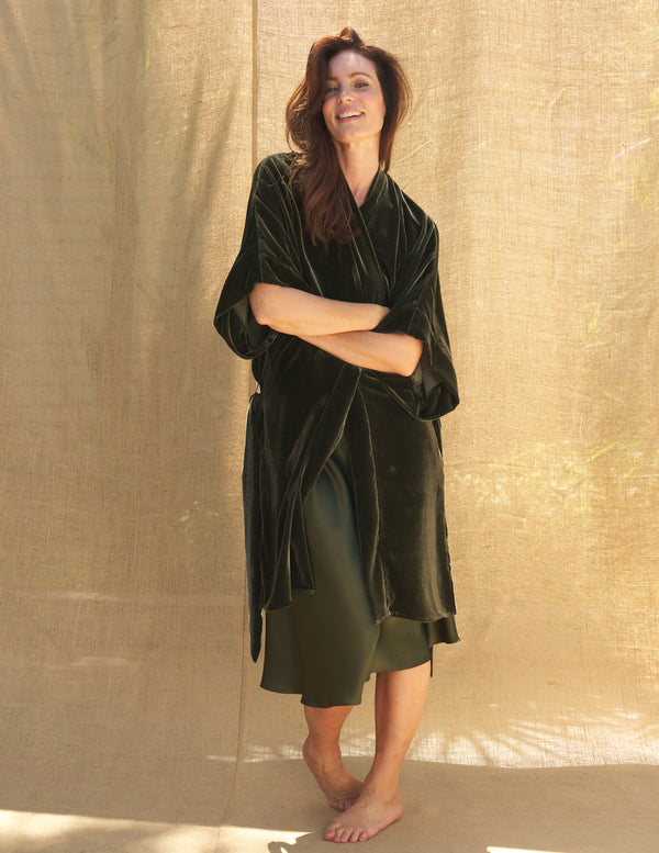 Isabel Robe in Olive